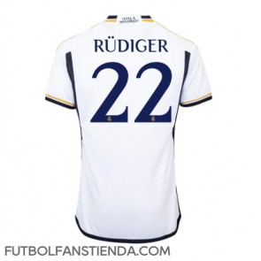 Real Madrid Antonio Rudiger #22 Primera Equipación 2023-24 Manga Corta
